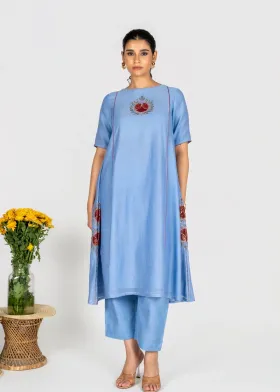 Blue Gulnaar kurta set