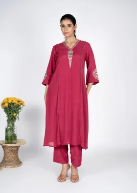 Shirin Pink Kurta set