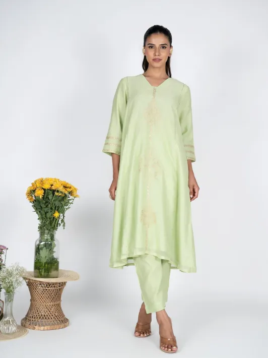 Svam Green Kurta Set