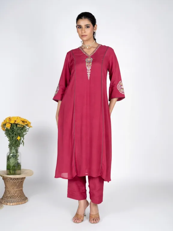 Shirin Pink Kurta set